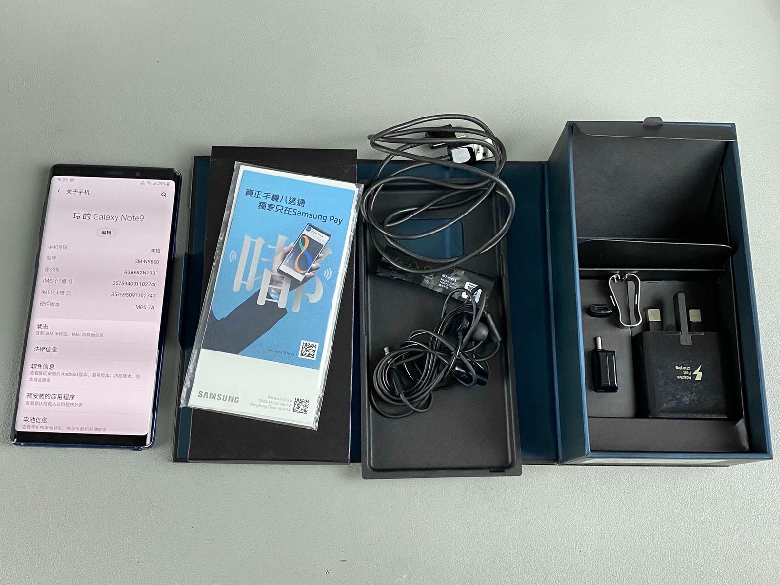 Samsung Galaxy Note 9 SM-N960U Android 128GB Unlocked (GSM+CDMA) Great Condition Color Midnight Black - Image 2
