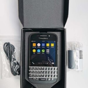BlackBerry Q10 - Unlocked 8MP 4G 16GB storage OS10 Cellphone (Verizon Wireless) Color White Battery 2 * batteries