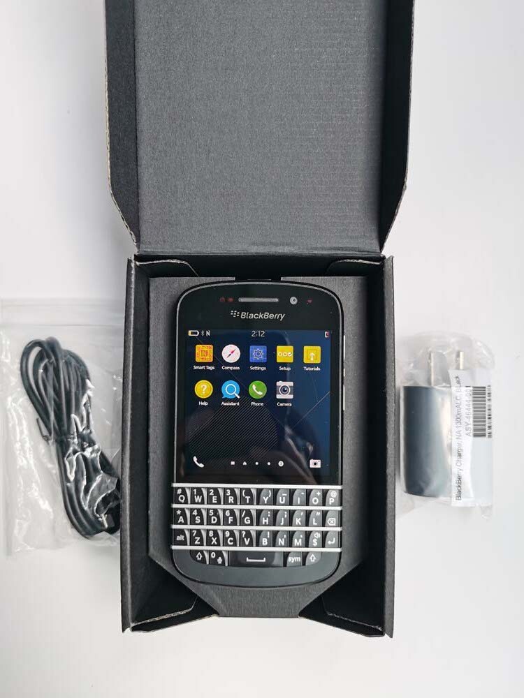 BlackBerry Q10 - Unlocked 8MP 4G 16GB storage OS10 Cellphone (Verizon Wireless) Color White Battery 2 * batteries
