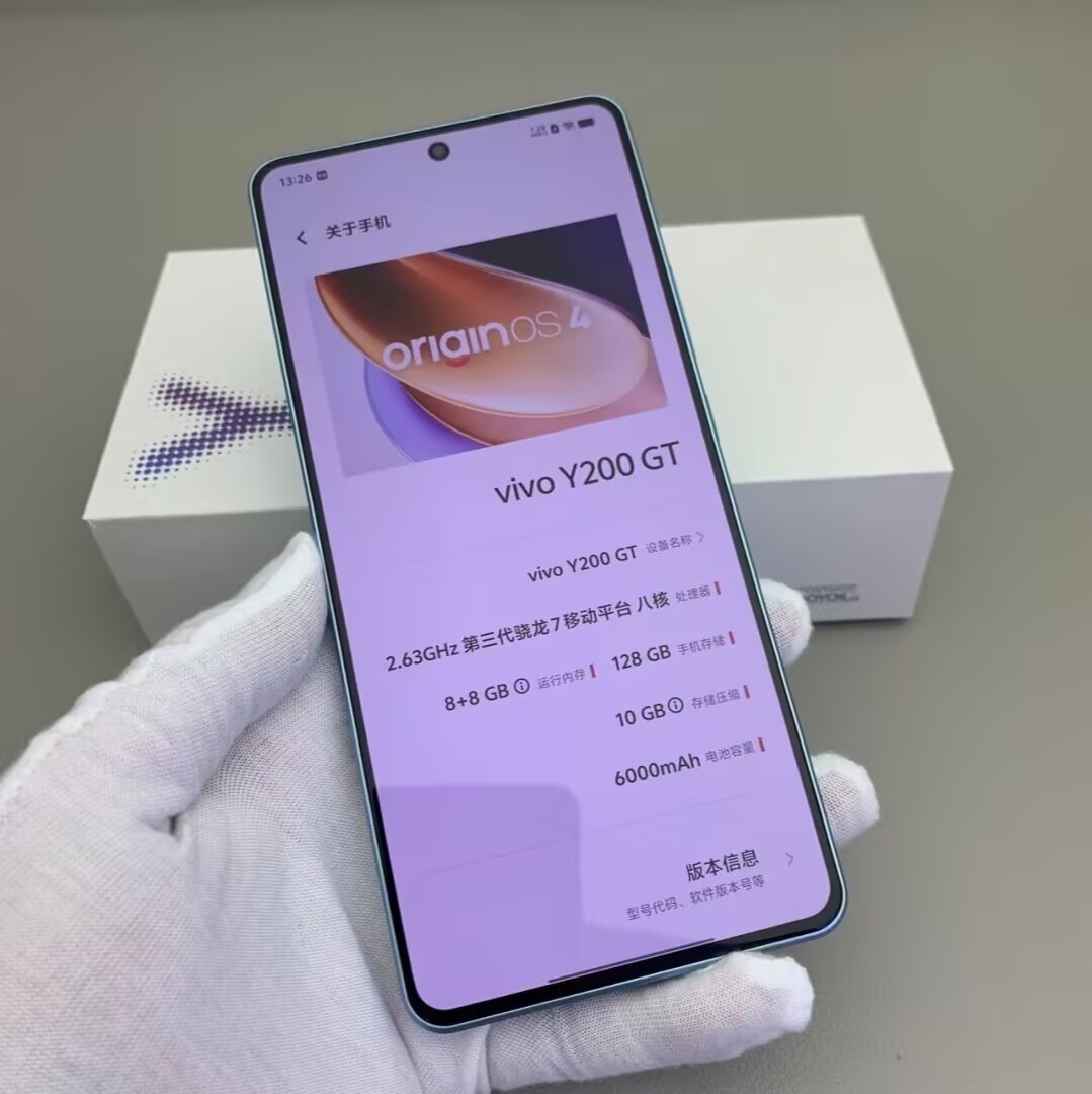 vivo Y200 GT 5G 6.78" 50MP Android 14 256/512GB Snapdragon 7 Ge SmartPhone Couleur Random Color Capacité de stockage 8+256GB - Image 8