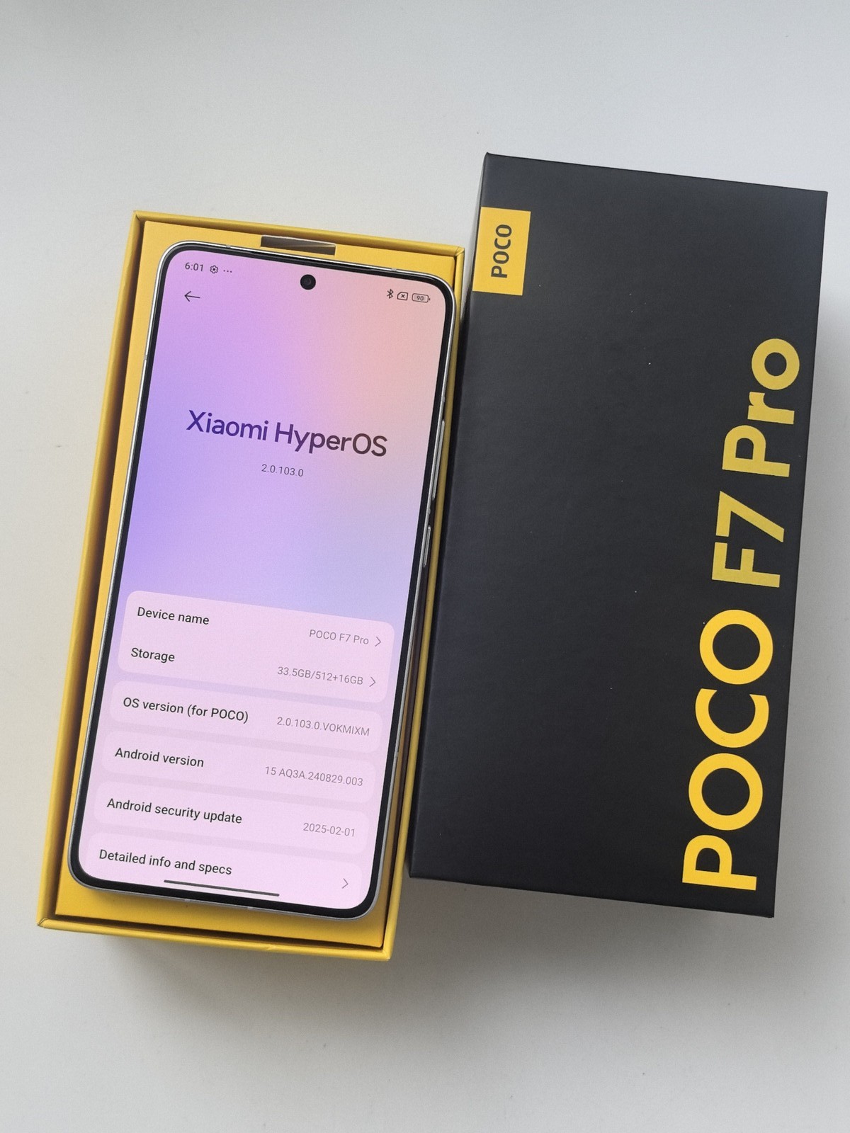 Xiaomi POCO F7 Pro 5G Global Version 12+512GB Unlocked Smartphone Storage Capacity 12+256GB - Image 2