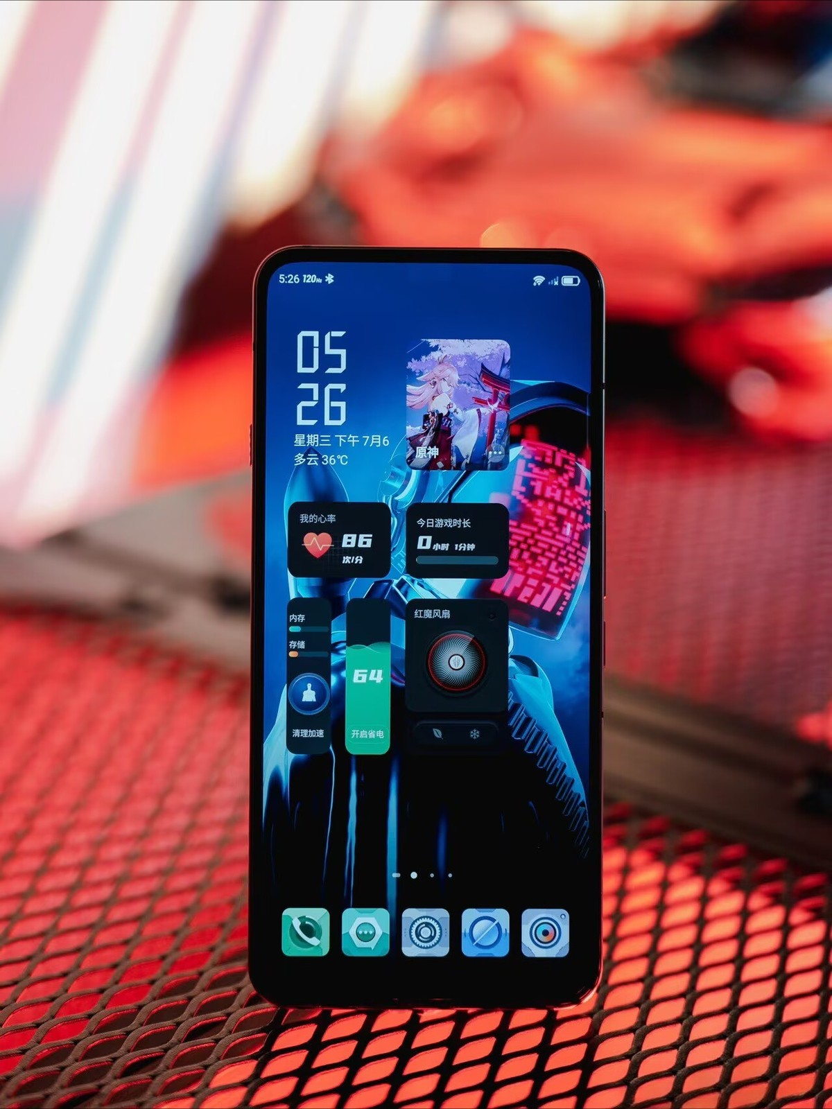ZTE nubia RedMagic 7S Pro Android 12 Snapdragon game phone 5G Google CN Storage 12+256GB Black - Image 8