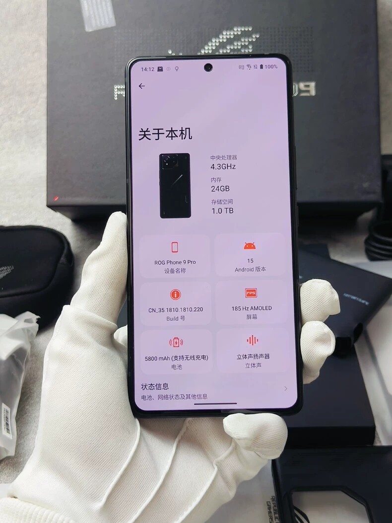 HOT Asus ROG Phone 9 Pro 16+512GB RAM Game Phone Global version storage 512GB 16GB RAM bundle without a fan - Image 8