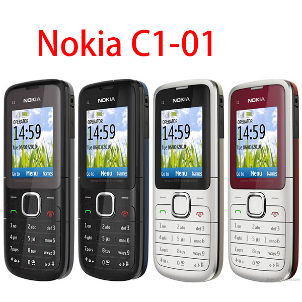 Nokia C1-01 Mobile Phone 2G GSM Cellphone Original Unlocked Charger Included Yes