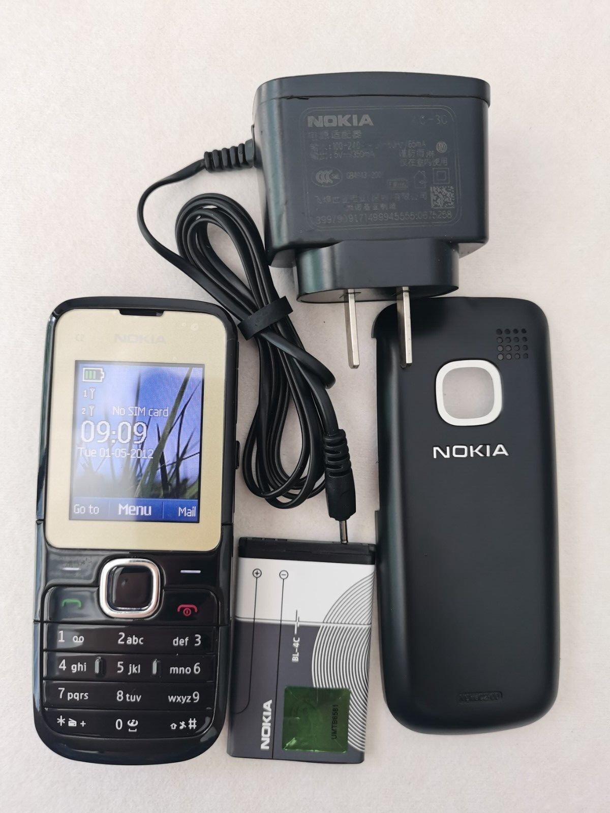 Unlocked NOKIA C2-00 Mobile Phone Dual-Sim FM Bluetooth GSM MP3 MP4