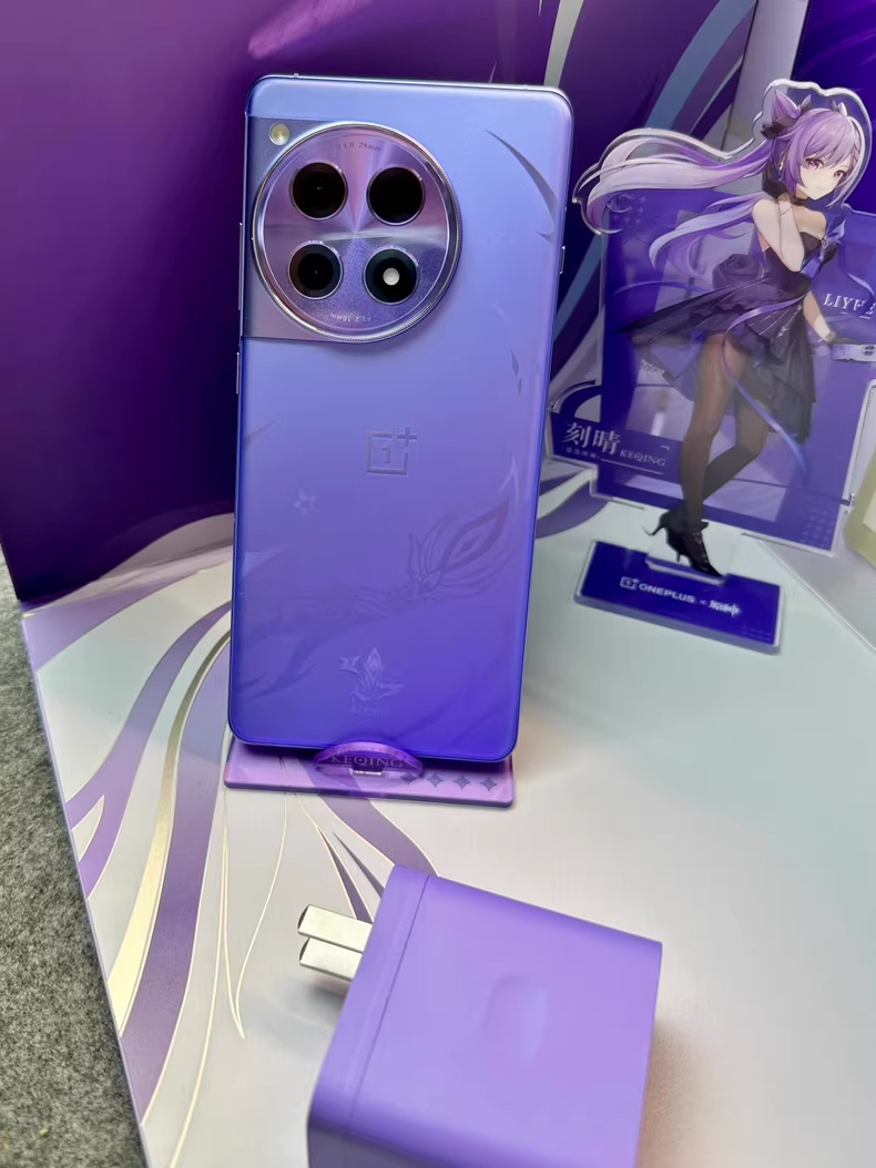OnePlus Ace3 PJE110 Keqing 16+512G Genshin Impact Limited Edition Purple Google Package Only the phone comes with a charger