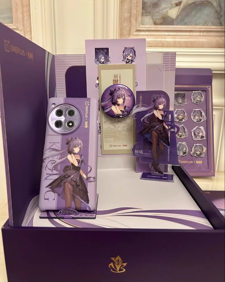 OnePlus Ace3 PJE110 Keqing 16+512G Genshin Impact Limited Edition Purple Google Package Only the phone comes with a charger - Image 6