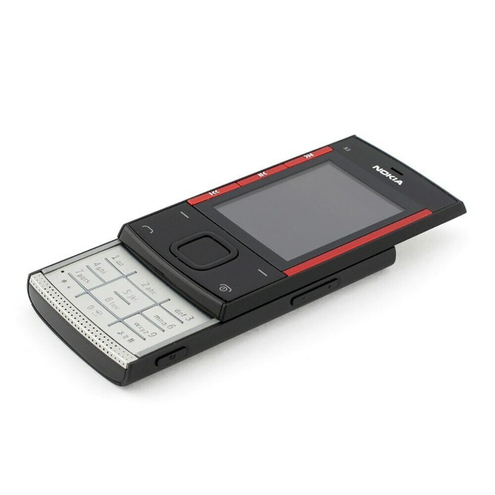 Original Nokia X3 Unlocked Bluetooth 3.2MP MP3 X3-00 Slider GSM 2G Mobile Phone