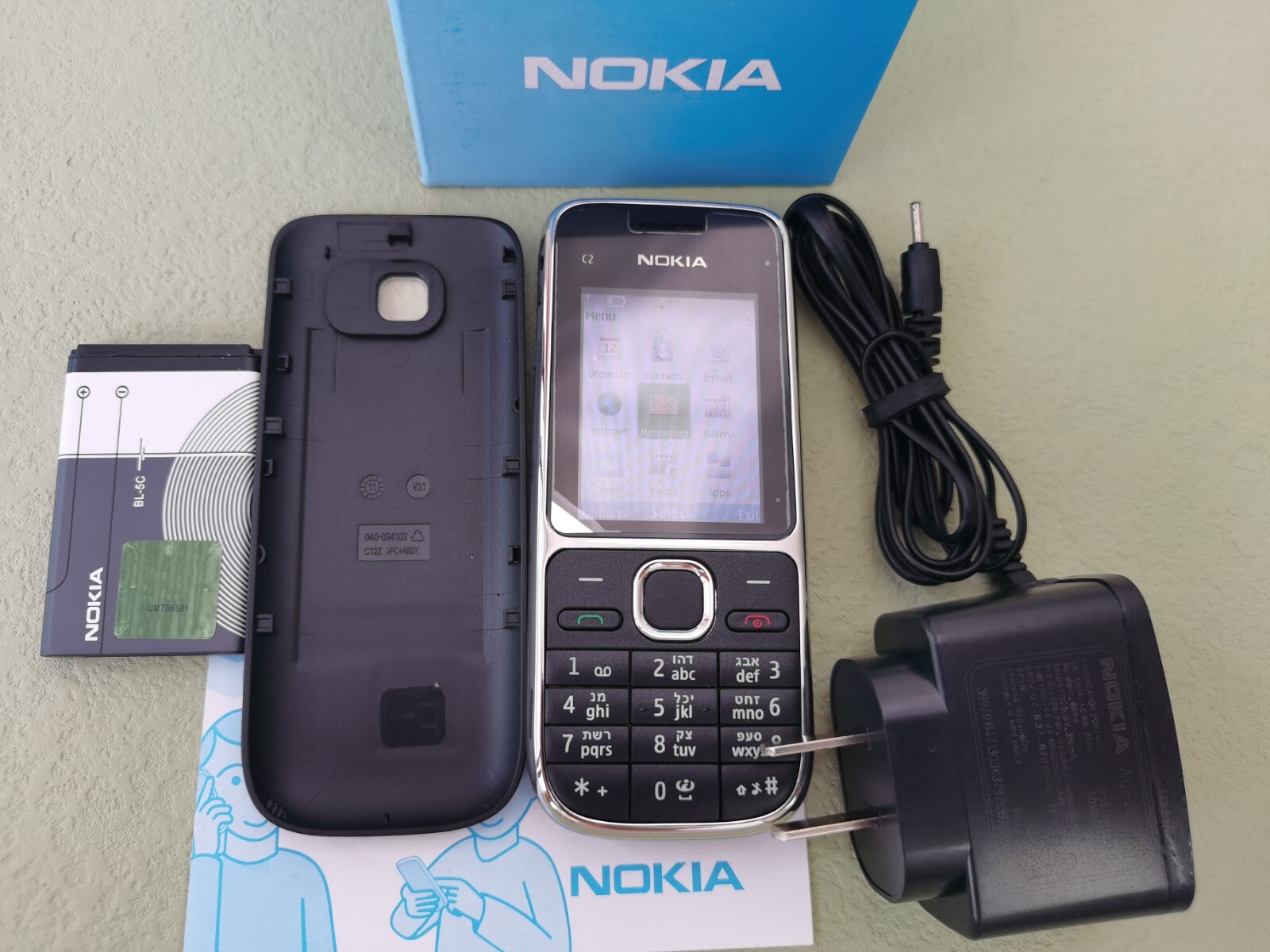 Nokia C2-01 Cell Phone Black (Unlocked) 3G Classic Button Mobile Phone - Image 2
