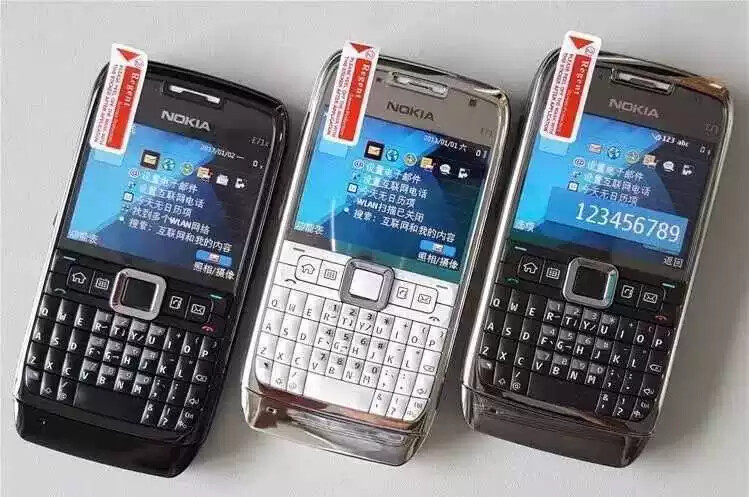 Original Unlocked Nokia E71 Full Qwerty Smartphone Mobile Phone Black White Brow Color Black