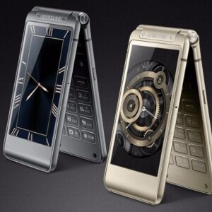 Original Samsung SM-W2017 Unlocked Android Flip Mobilephone Color silver