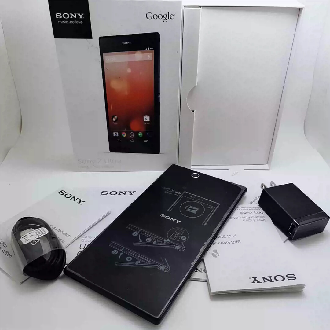 SONY Xperia Z Ultra XL39h 6.4"8MP C6833 16GB Android Global Google 4G LTE Color Black Model Number C6802