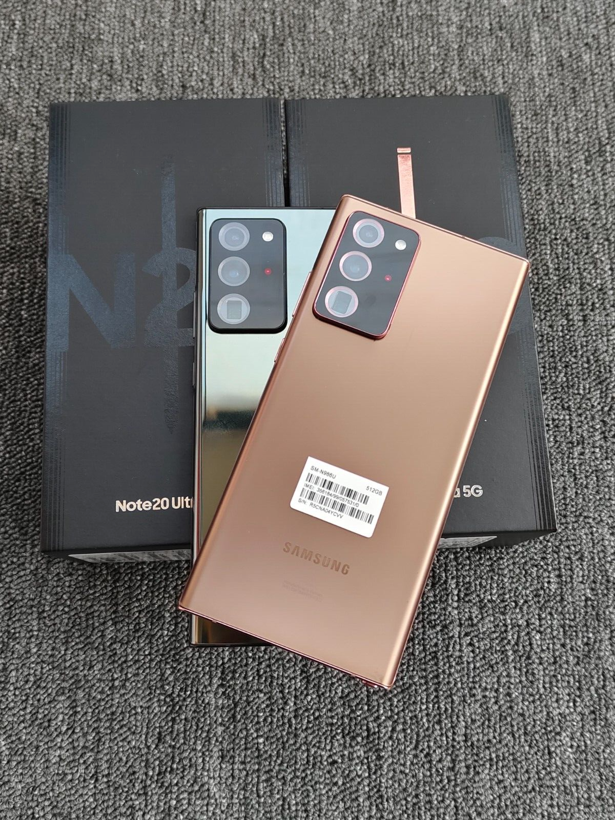 New Samsung Galaxy Note20 Ultra 5G SM-N986B (International) unlocked Android Color Bronze storage 512GB Model Number SM-N986B, SM-N986B/DS
