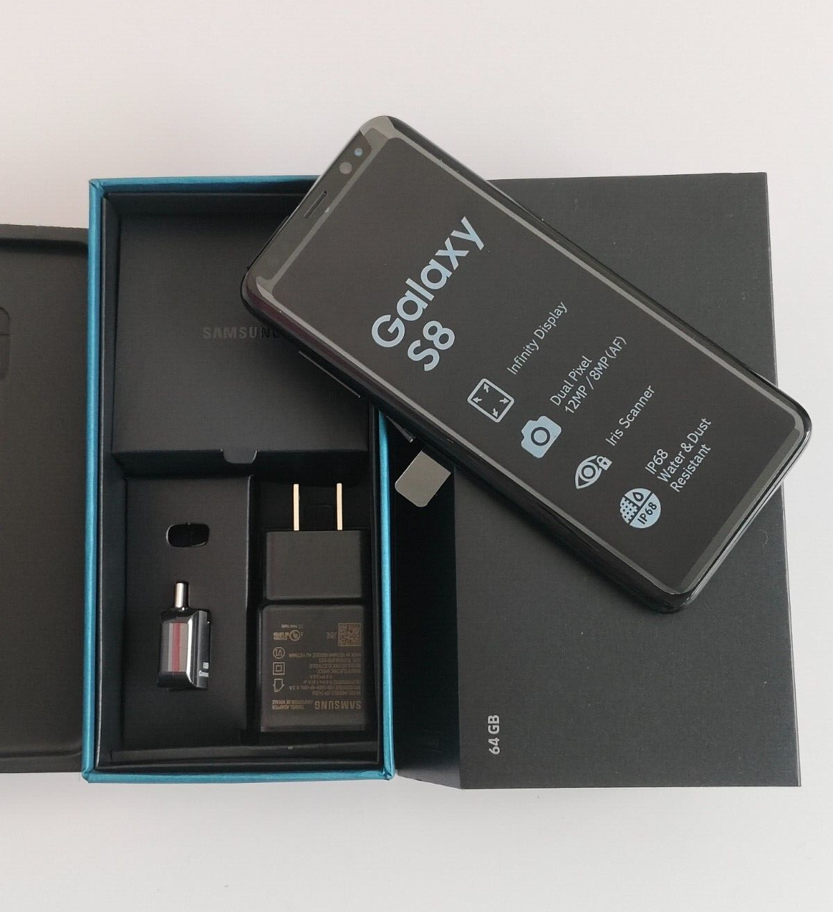 Samsung Galaxy S8 G950F (EU Global Single-SIM) 5.8in 12MP 64GB Android Unlocked Modell G950F (Europe, Global Single-SIM)