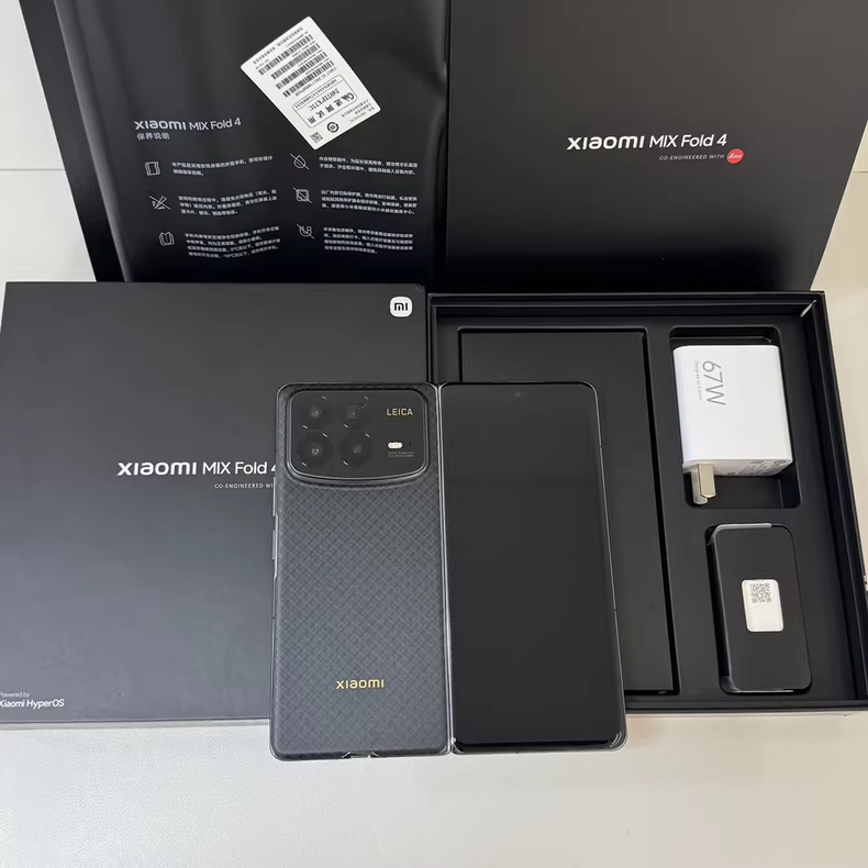 Xiaomi Mix Fold 4 Android 14 5G 120Hz 16+1TB Google Unlocked Storage 12+256GB Color Black Package Mobile phone and charger - Image 3