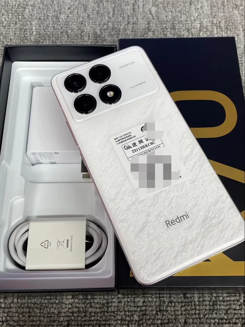 Xiaomi Redmi K70 Android 14 5G Google -(unlocked)Snapdragon 8 Gen 2 1TB Color Random color Package Mobile phone and charger storage 12GB+256GB