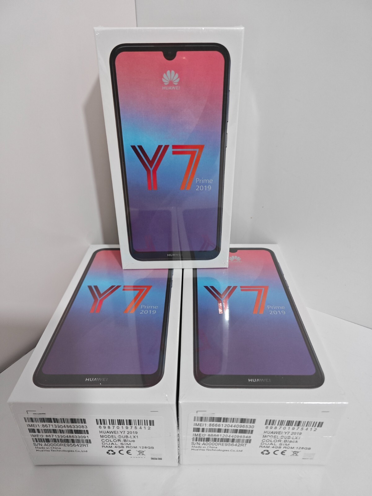 Huawei Y7 Prime (2019) 4GB+128GB Unlocked Global Cell Phone black blue - Sealed colors purple - Image 2