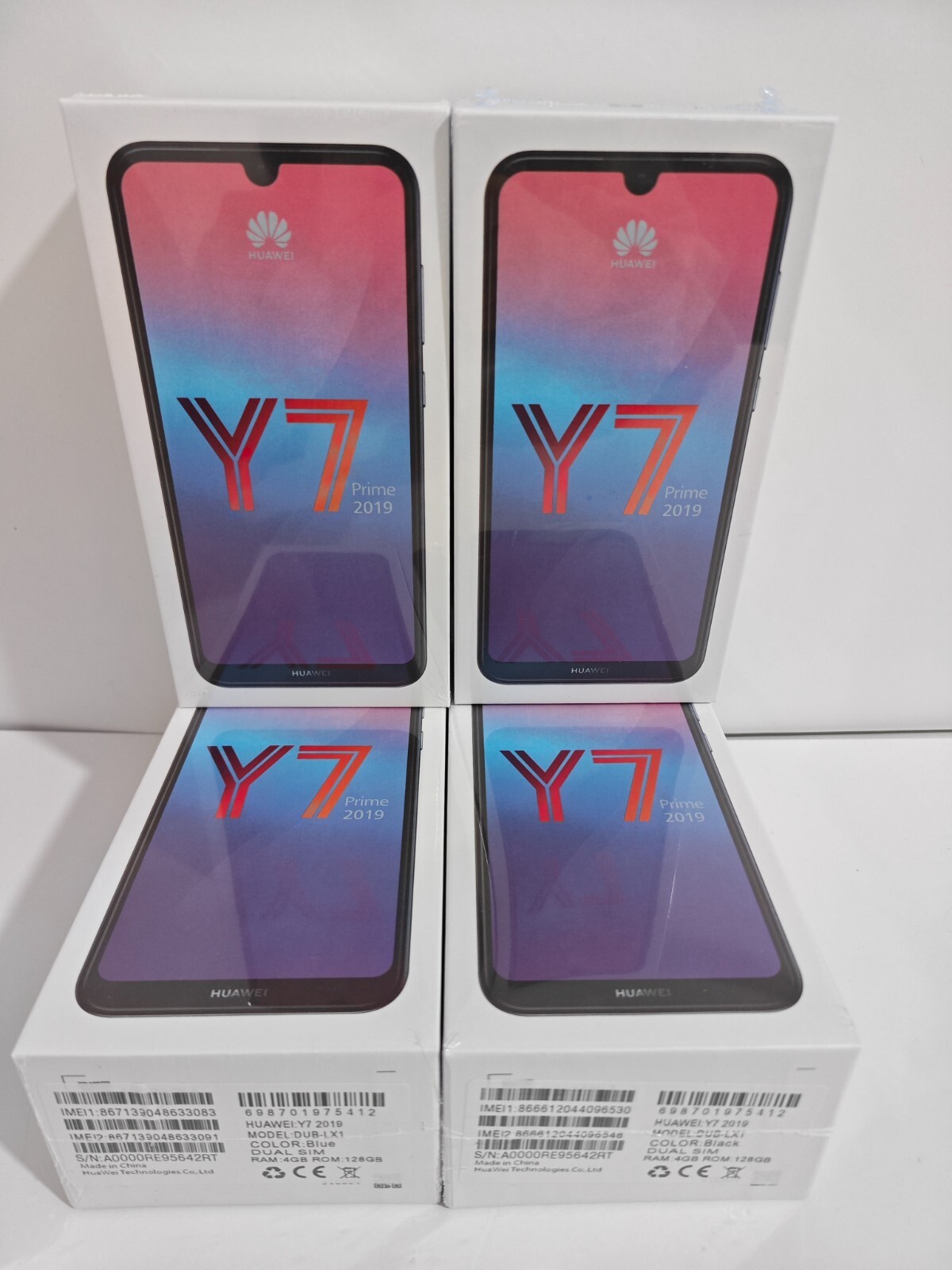 Huawei Y7 Prime (2019) 4GB+128GB Unlocked Global Cell Phone black blue - Sealed colors purple - Image 4