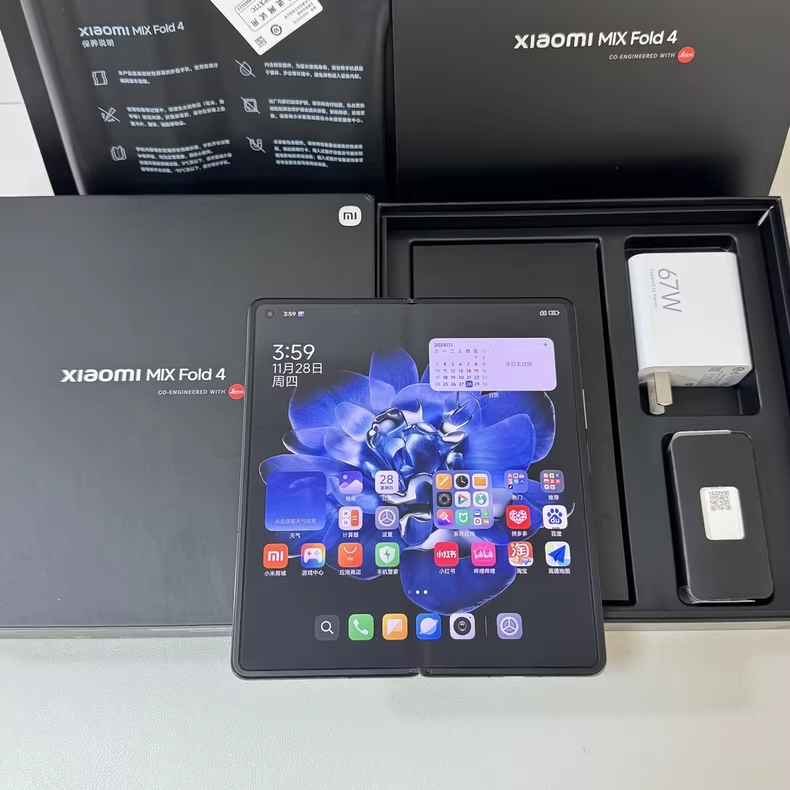 Xiaomi Mix Fold 4 Android 14 5G 120Hz 16+1TB Google Unlocked Storage 12+256GB Color Black Package Mobile phone and charger - Image 6