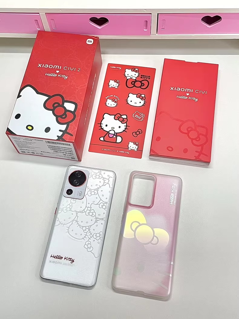 Xiaomi civi 2 Hello Kitty Limited 12GB+256GB Gift box accessories Google - Image 2