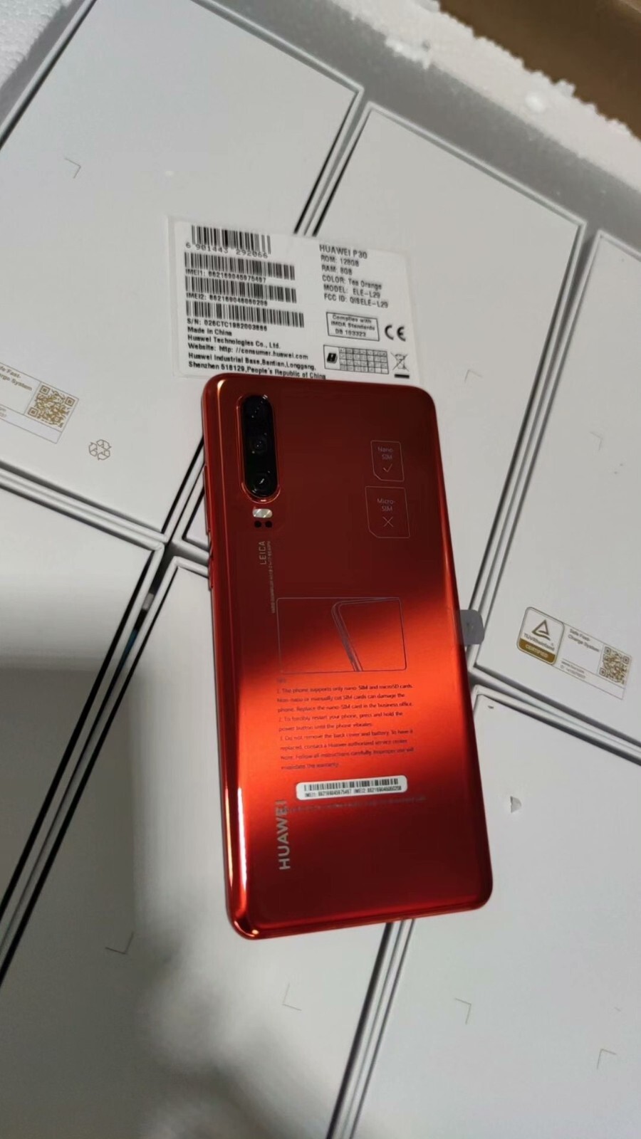 Huawei P30 128GB Dual Sim 40MP Unlocked Android Global CellPhone Google Storage Capacity 8+128GB colors please note the color you need in order - Image 10