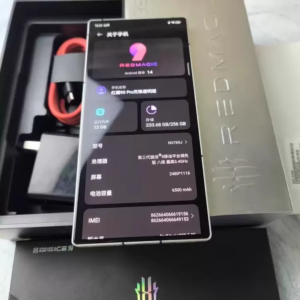 ZTE nubia RedMagic 9S Pro Android 14 Snapdragon Game Phone 5G Google Global Storage 12+256GB Color Black Package Mobile phone with accessories and box