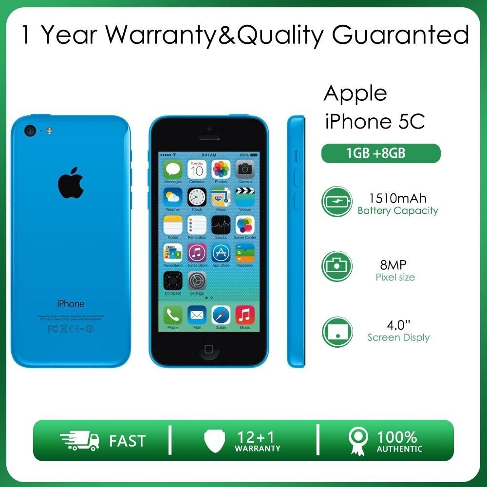 used phone Apple iPhone 5C IOS 10 8/16/32GB - Multiple colors unlocked Storage Capacity 8GB Colors random color - Image 11