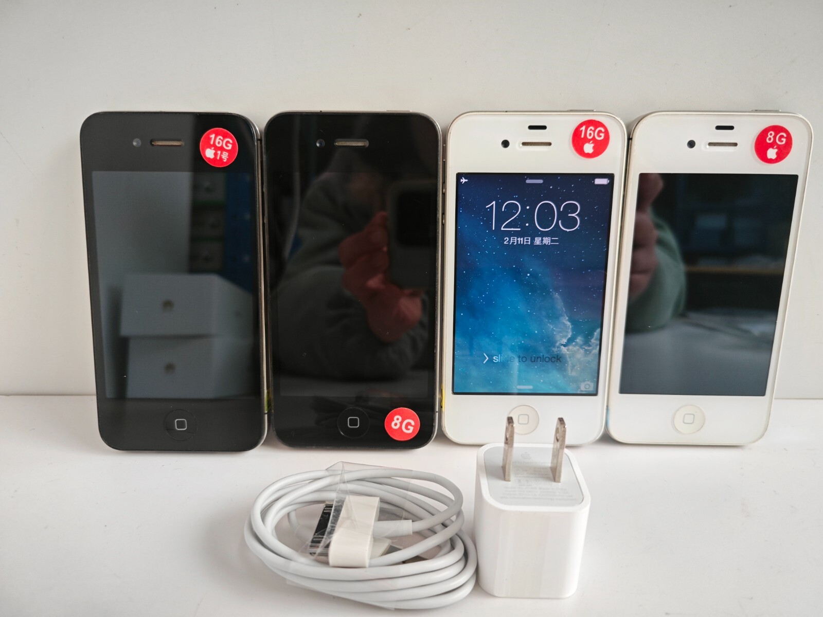 📱 Apple iPhone 4 4s 8/16/32/64GB (Unlocked) IOS Grade A used phone lot 📱 storage 64GB Model Number 4s colors white