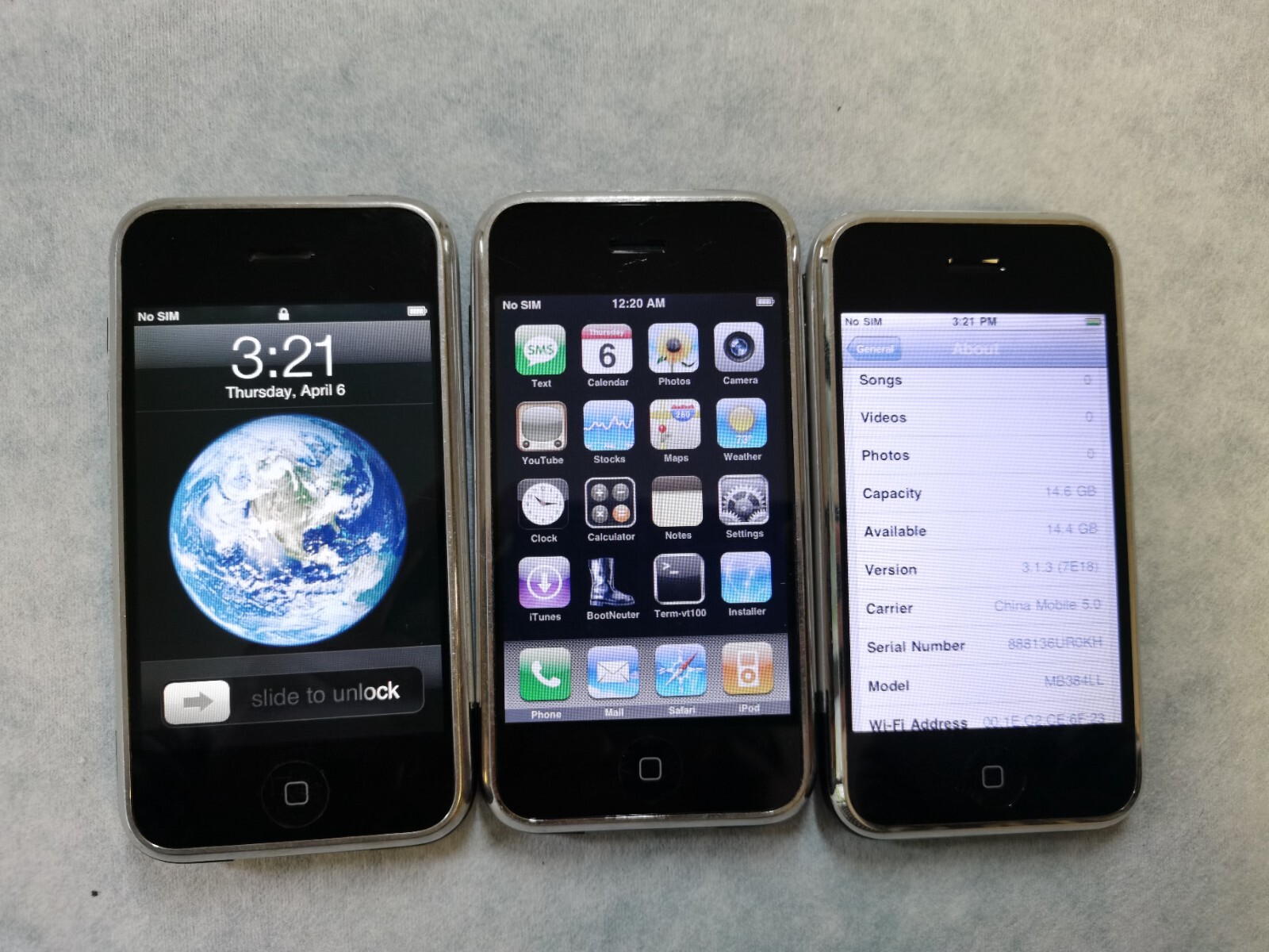 Very Rare IOS 1.0 IOS 1.1.4 iphone 2G iPhone 1st Gen 4GB 8GB 16GB unlocked Inklusive Ladegerät Ja Storage Capacity 16 GB IOS IOS 3 - Image 3