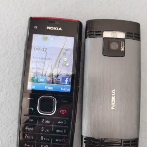 Nokia X2-00 Cell Phone Black Red (Unlocked) Classic Button Mobile Phone
