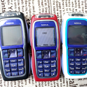 Nokia 3220 white blue red unlocked work with all sim cards keyboard phone