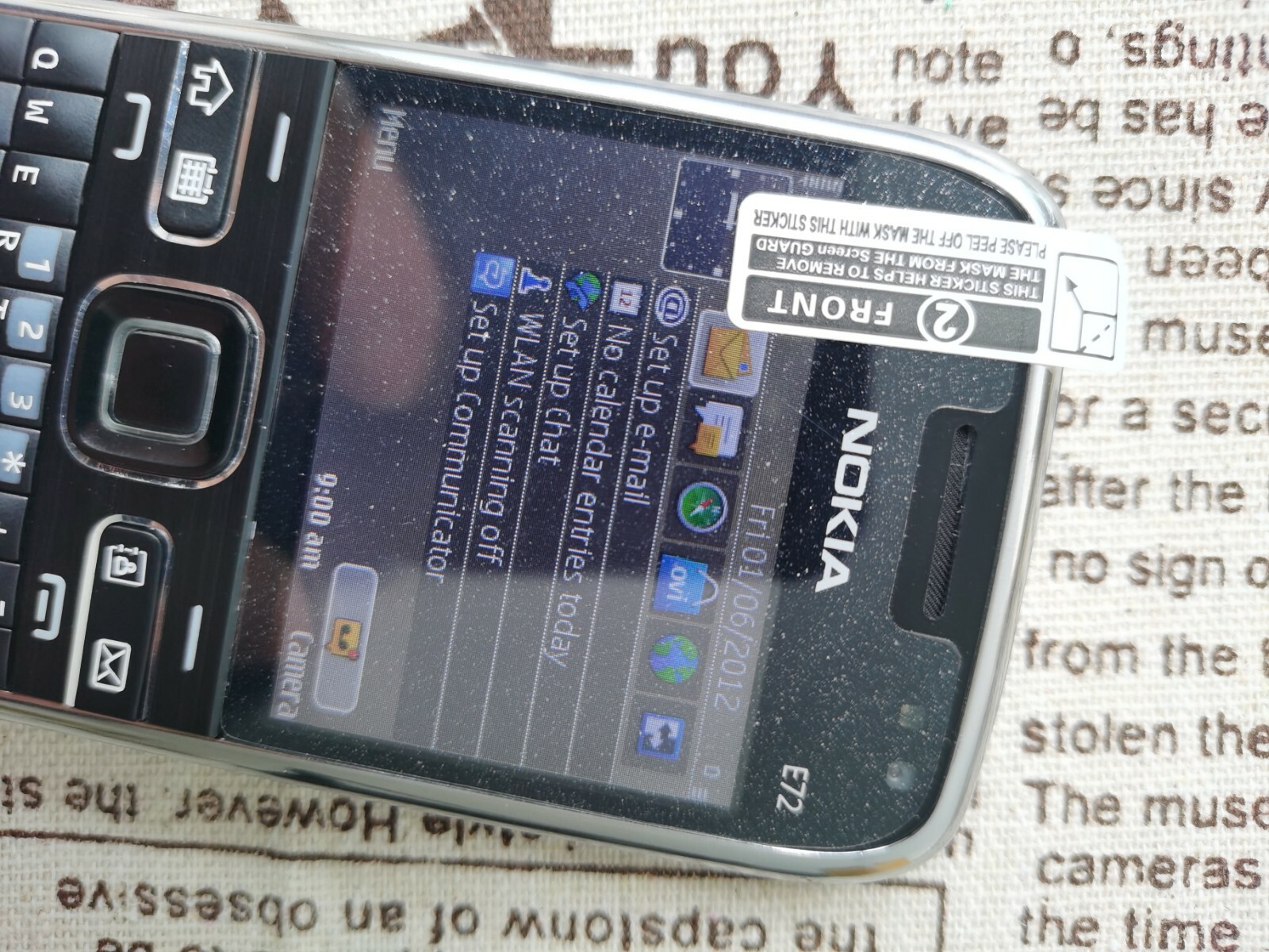 Nokia E Series E72 - Black (Unlocked) Smartphone - Image 3